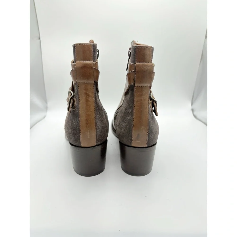 The‎ Frye Company Leather and Suede Ankle Booties